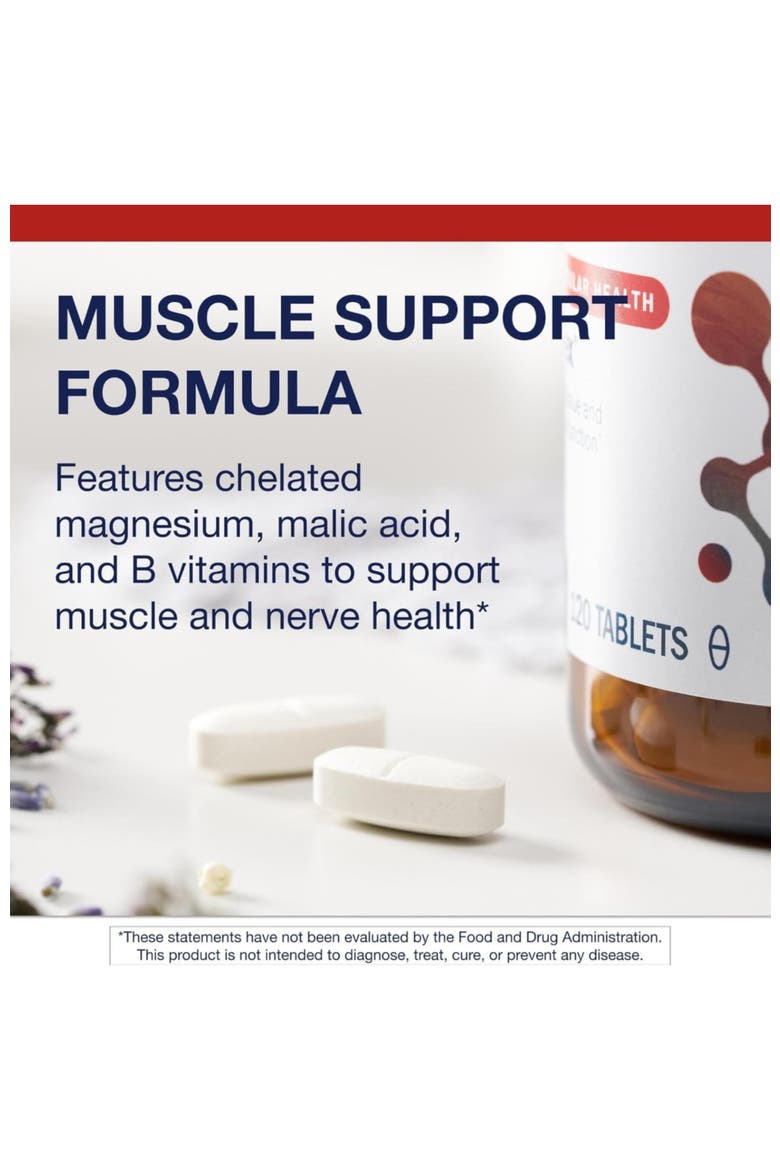 Fibroplex Magnesium Malic Acid B Vitamins Supplement 120 Tablets, Alternate, color, None