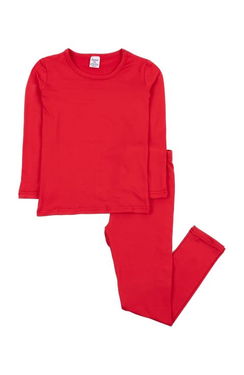 Kids Solid Thermal Pajamas (Toddler, Little Kid & Big Kid)