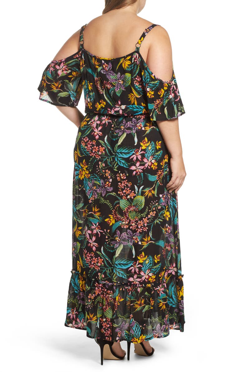 DOROTHY PERKINS Off the Shoulder Maxi Dress, Alternate, color, 