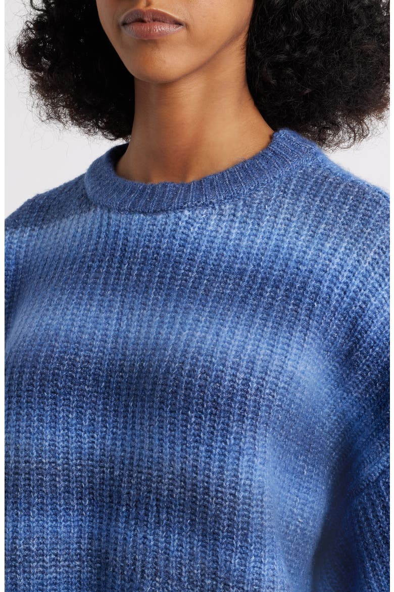 Alexia Oversize Rib Sweater, Alternate, color, BLUE
