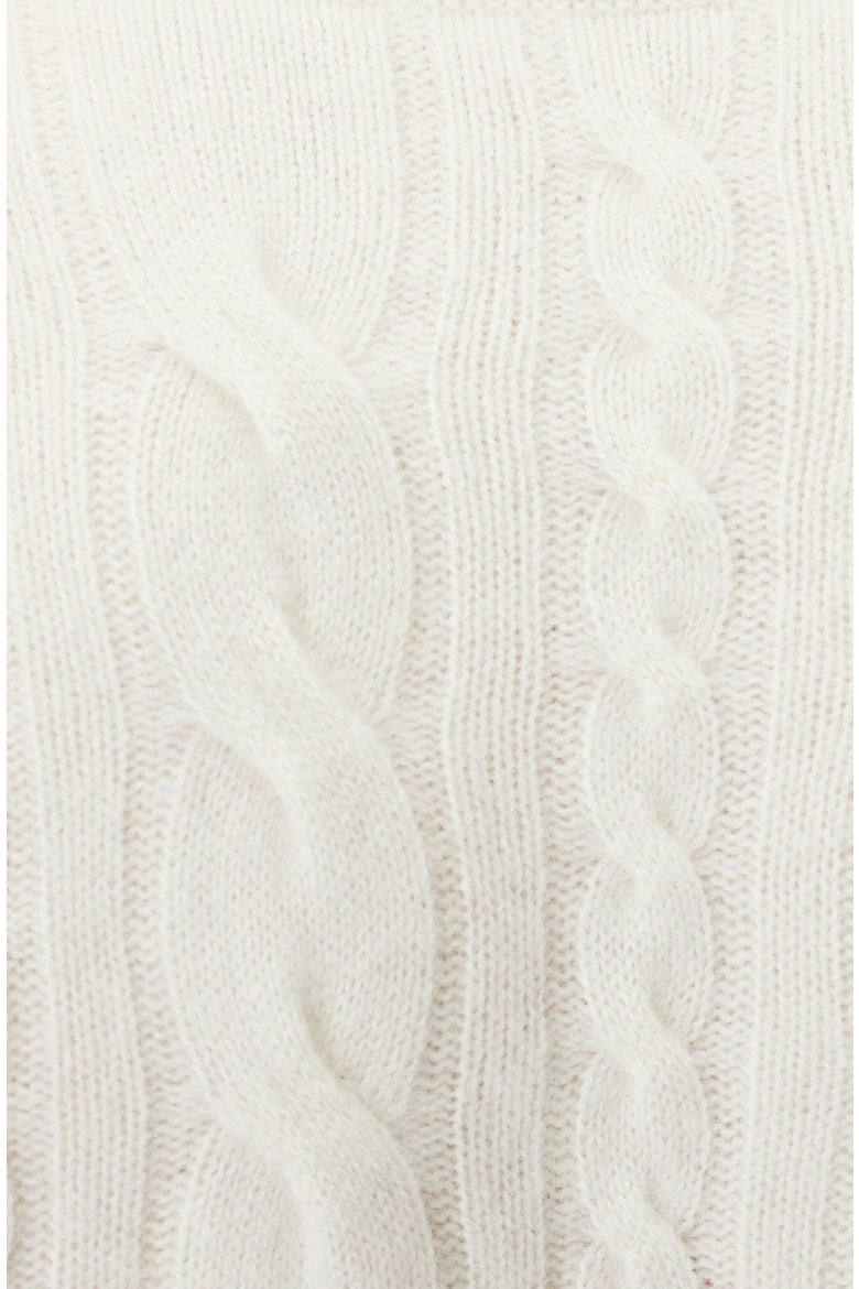 Luke Cashmere Cable Knit Sweater, Alternate, color, Cream