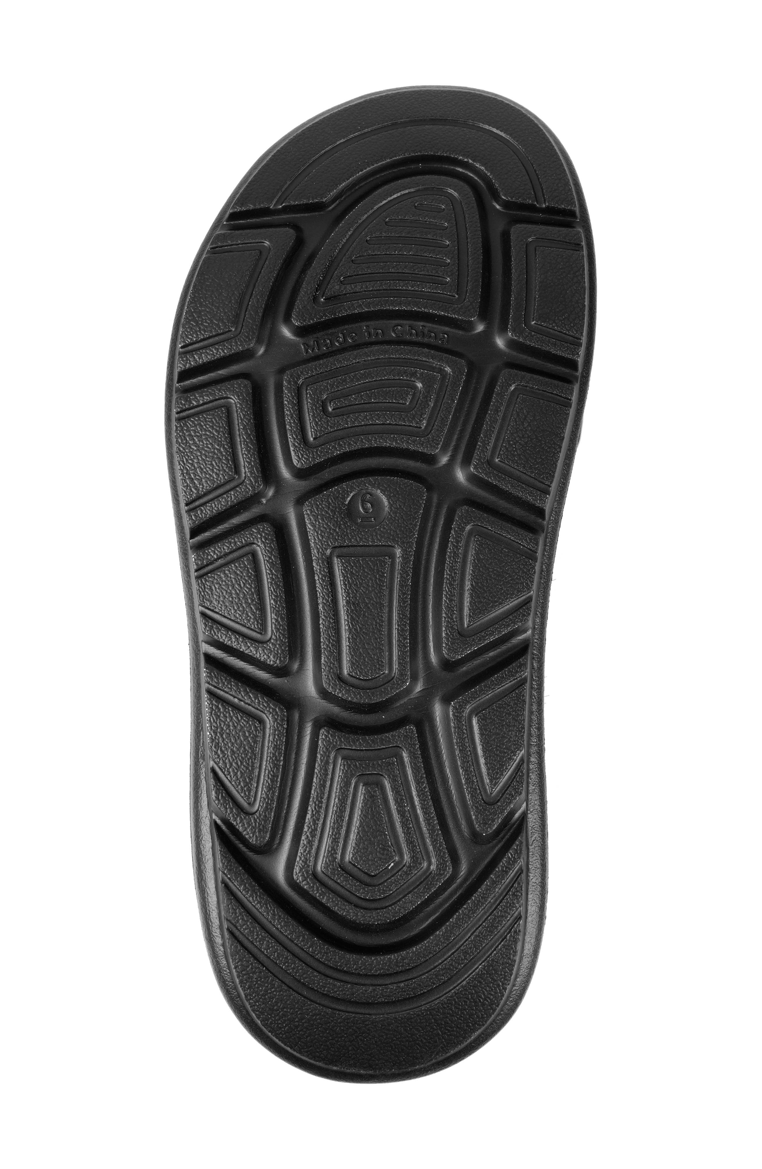 ZIGI Cass Faux Fur Lined Sandal, Alternate, color, Black