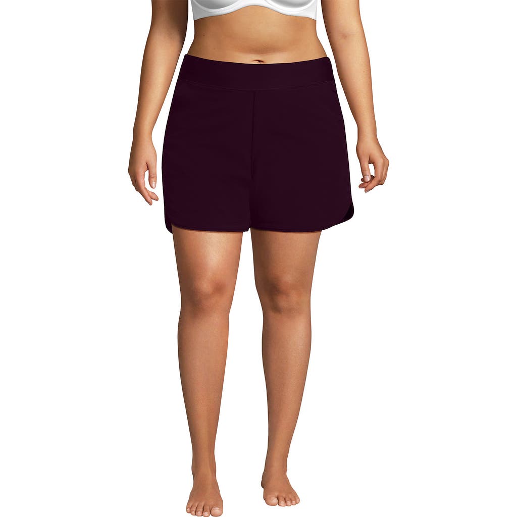 LANDS' END LANDS' END PLUS SIZE 5" BOARD SHORTS WITH PANTY