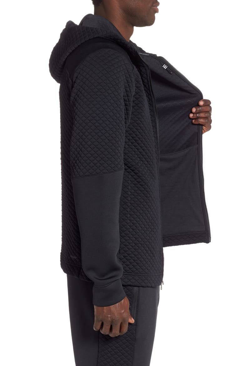 Heat Loft Zip Hoodie, Alternate, color, BLACK