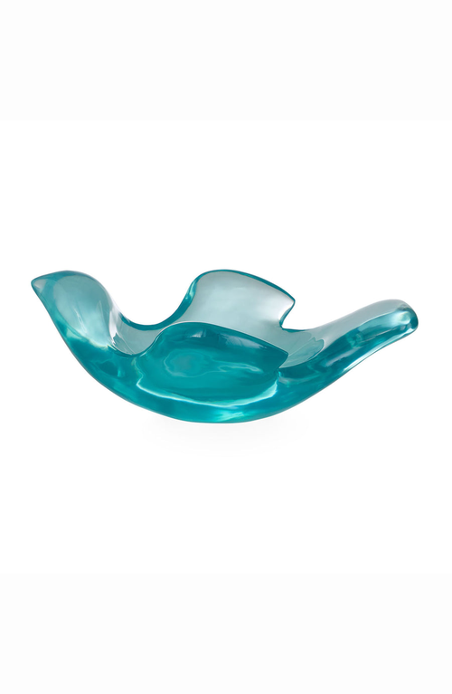 Jonathan Adler Giant Acrylic Bird Bowl In Turquoise