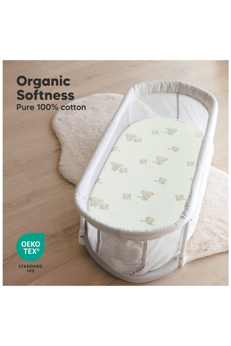 2-Pack Soothe Fitted Bassinet Sheets, Alternate, color, Elly