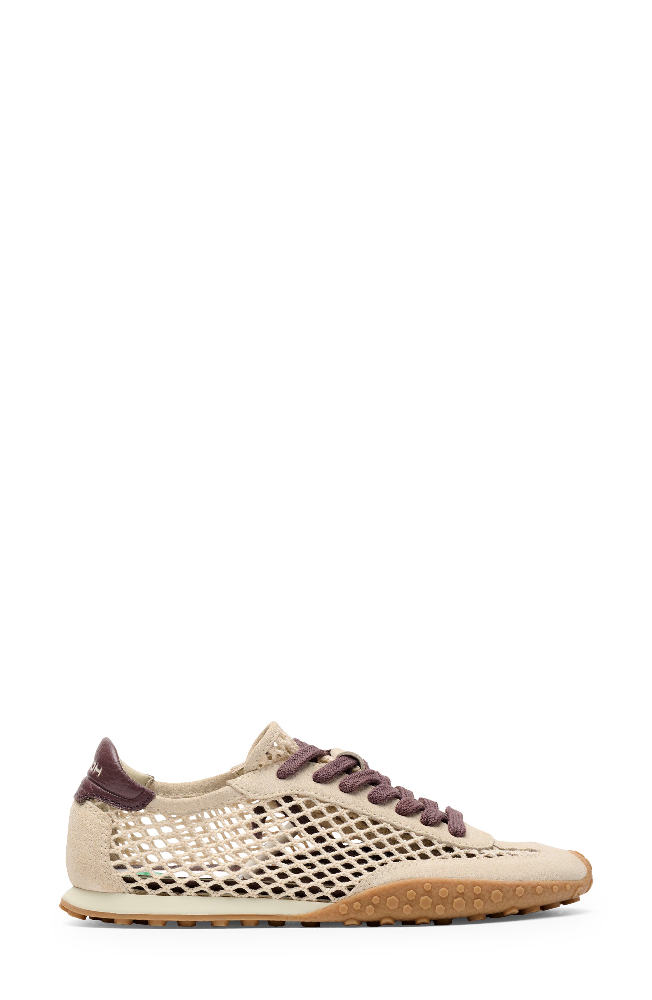 Bridge Fishnet Sneaker, Alternate, color, OFF WHITE