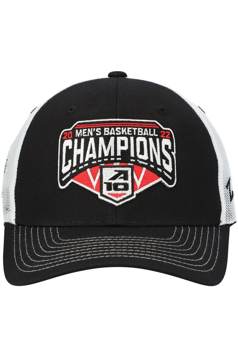 Men's Zephyr Black/White Richmond Spiders 2022 Atlantic 10 Men's Basketball Conference Tournament Champions Locker Room Adjustable Hat, Alternate, color, Black