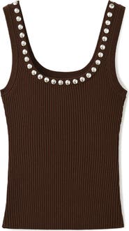 MANGO Studded Rib Tank