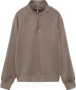 MANGO Half Zip Sweatshirt