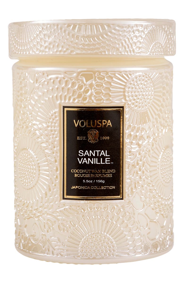 Voluspa Santal Vanille Small Jar Candle, Main, color, Santal Vanille Jar