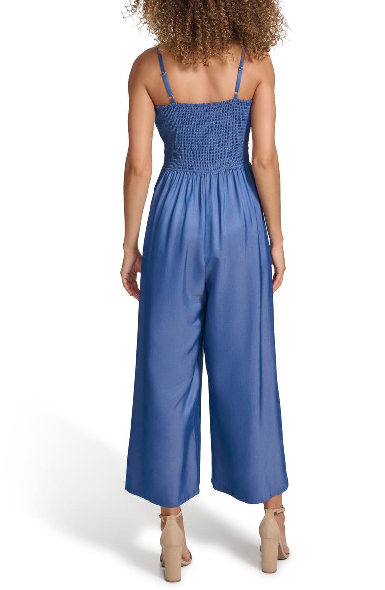 Kensie Wide Leg Jumpsuit, Alternate, color, Dark Blue