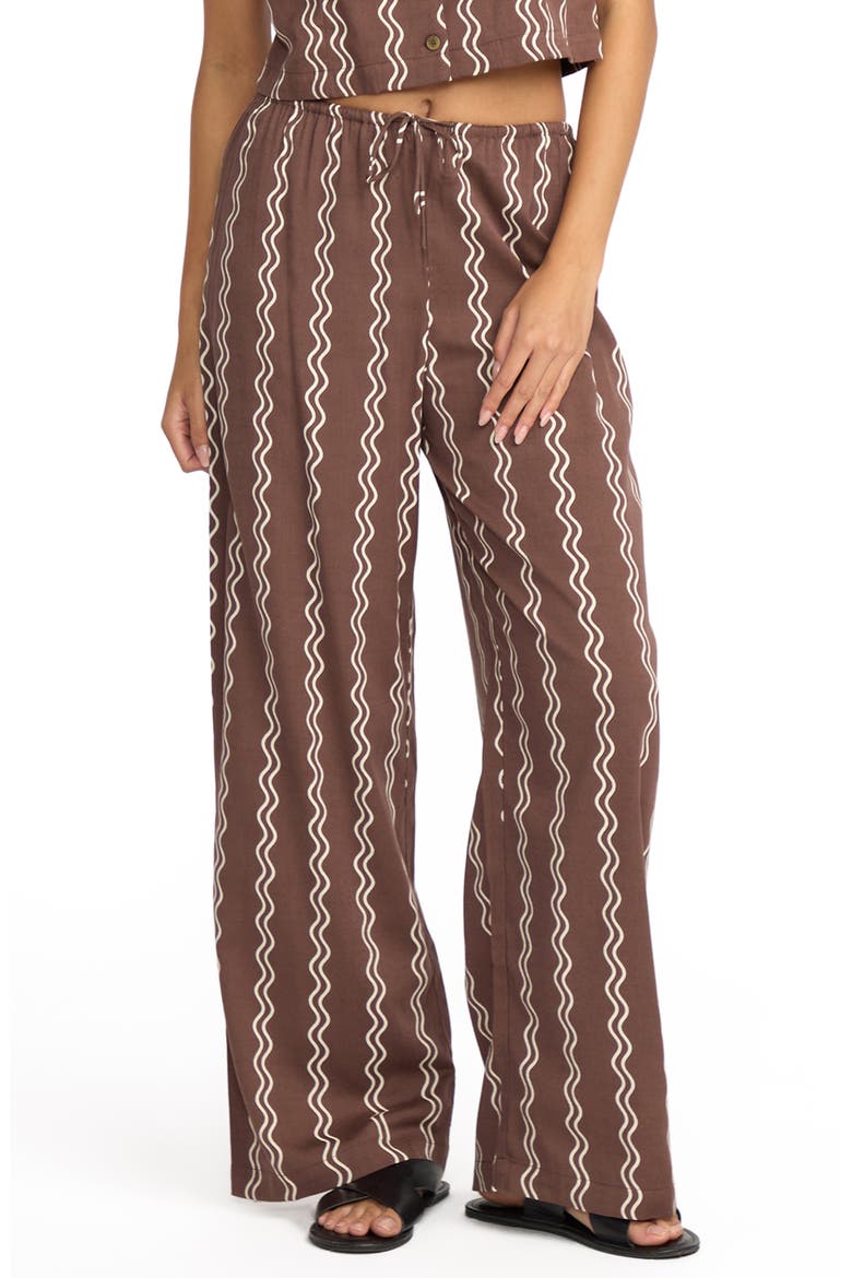 Another Wave Drawstring Cotton Blend Pant, Main, color, ESPRESSO BROWN