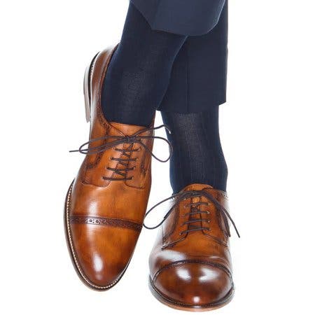 Trafalgar Maxwell Over The Calf Cashmere Blend Socks (Men) | Nordstrom