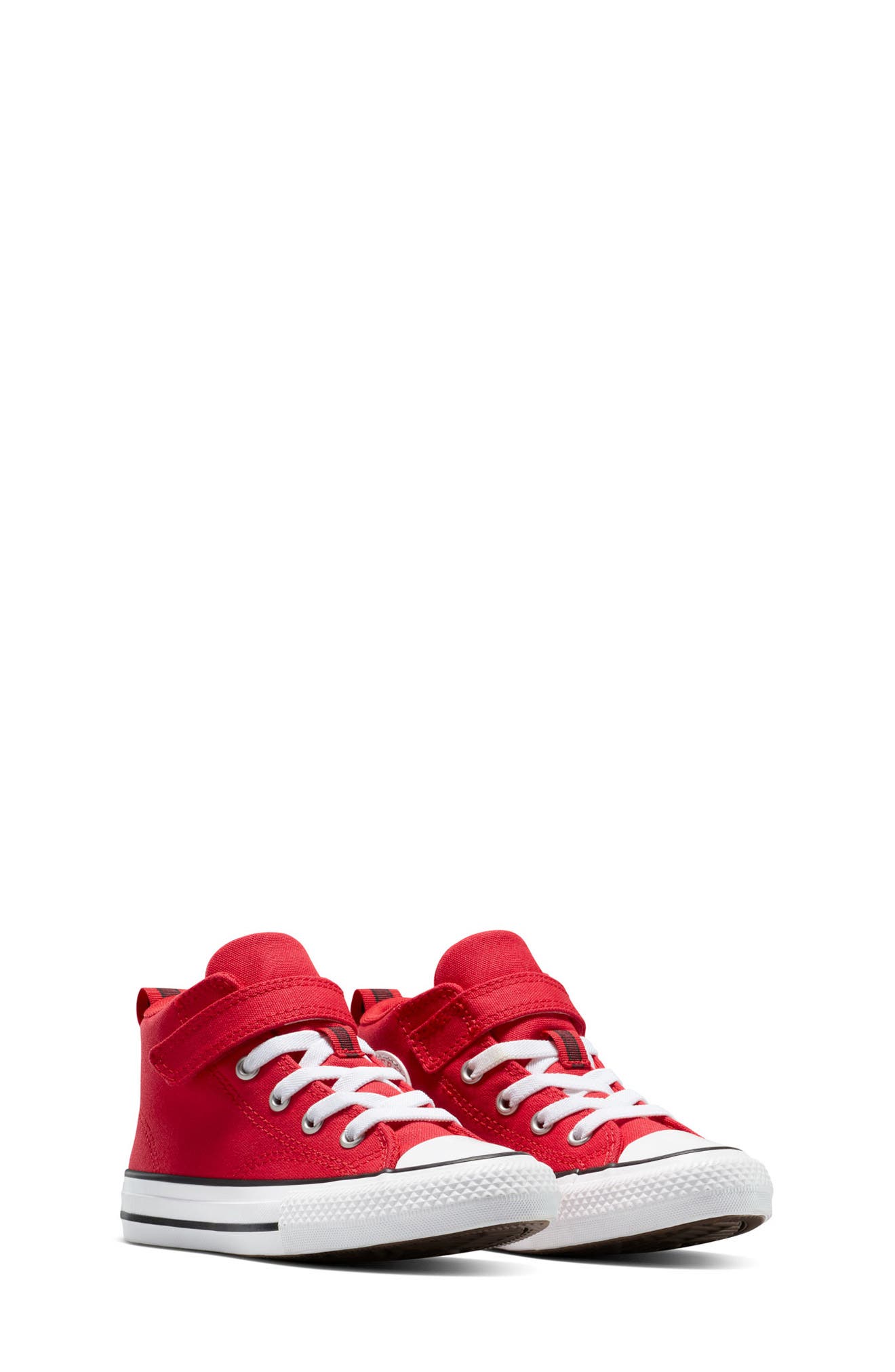 Converse Kids' Chuck Taylor<sup>®</sup> All Star<sup>®</sup> Malden Street Mid Top Sneaker, Alternate, color, Red/ White