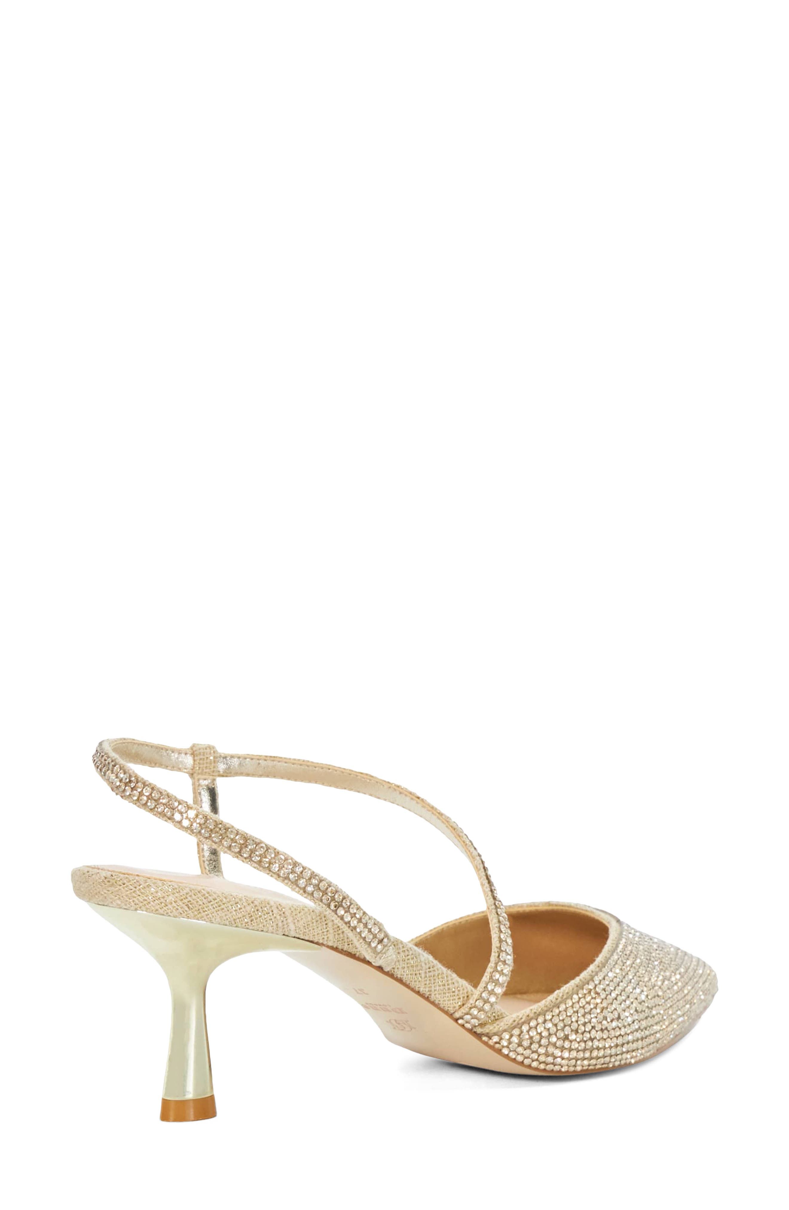Competitive Slingback Pointed Toe Pump, Alternate, color, BRONZE