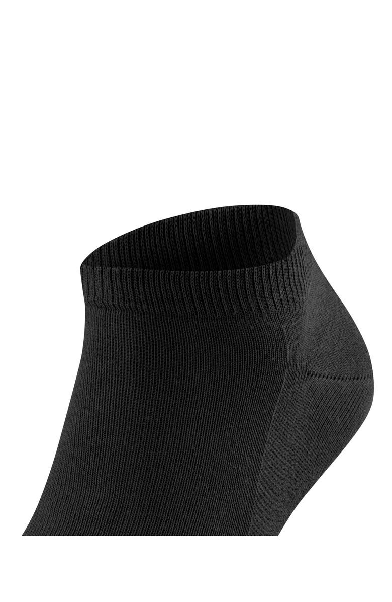 Falke Family Sustainable Cotton Sneaker Socks, Alternate, color, Black