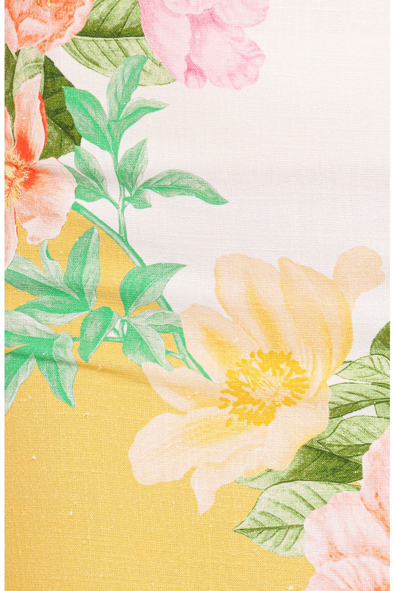 Floral Print Maxi Skirt, Alternate, color, YELLOW POPPY