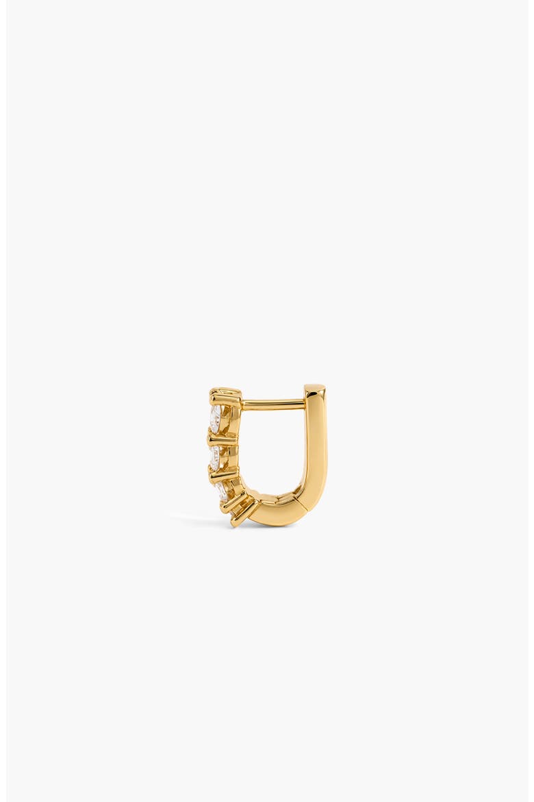 Marlo Mini Crystal Hoop Earrings In Gold, Alternate, color, Gold