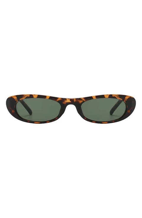 Nina 68mm Polarized Oversize Oval Sunglasses