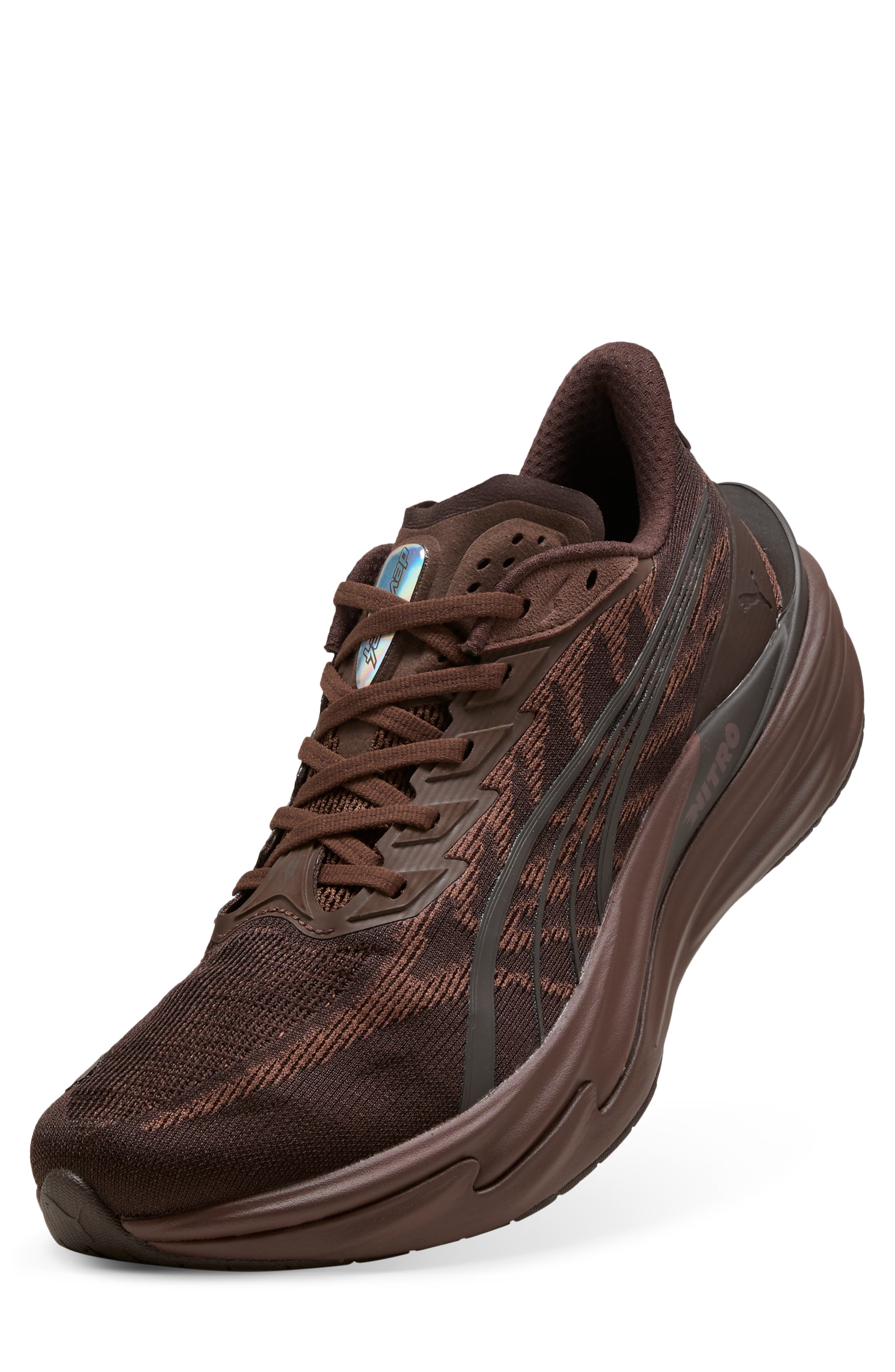 PUMA Deviate Nitro 4 Running Shoe, Main, color, Espresso Brown/ Russet Brown