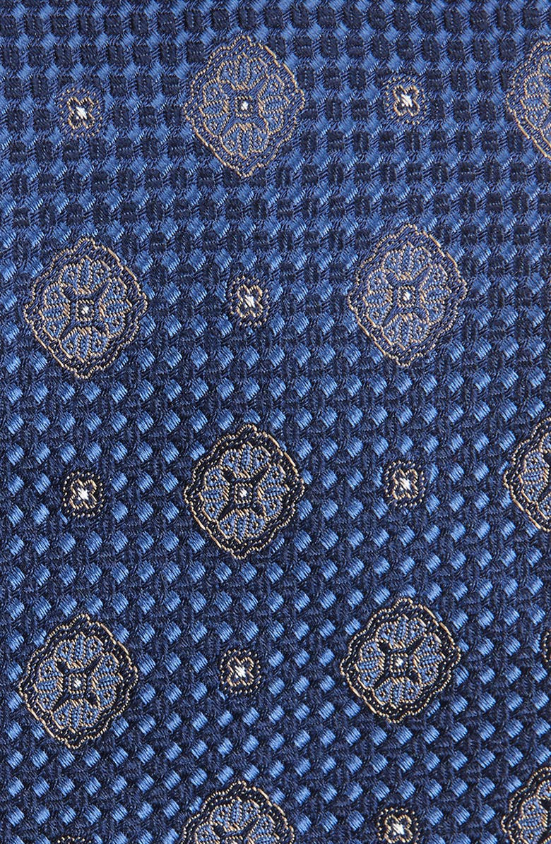 Nordstrom Luirisa Medallion Silk Tie, Alternate, color, Navy