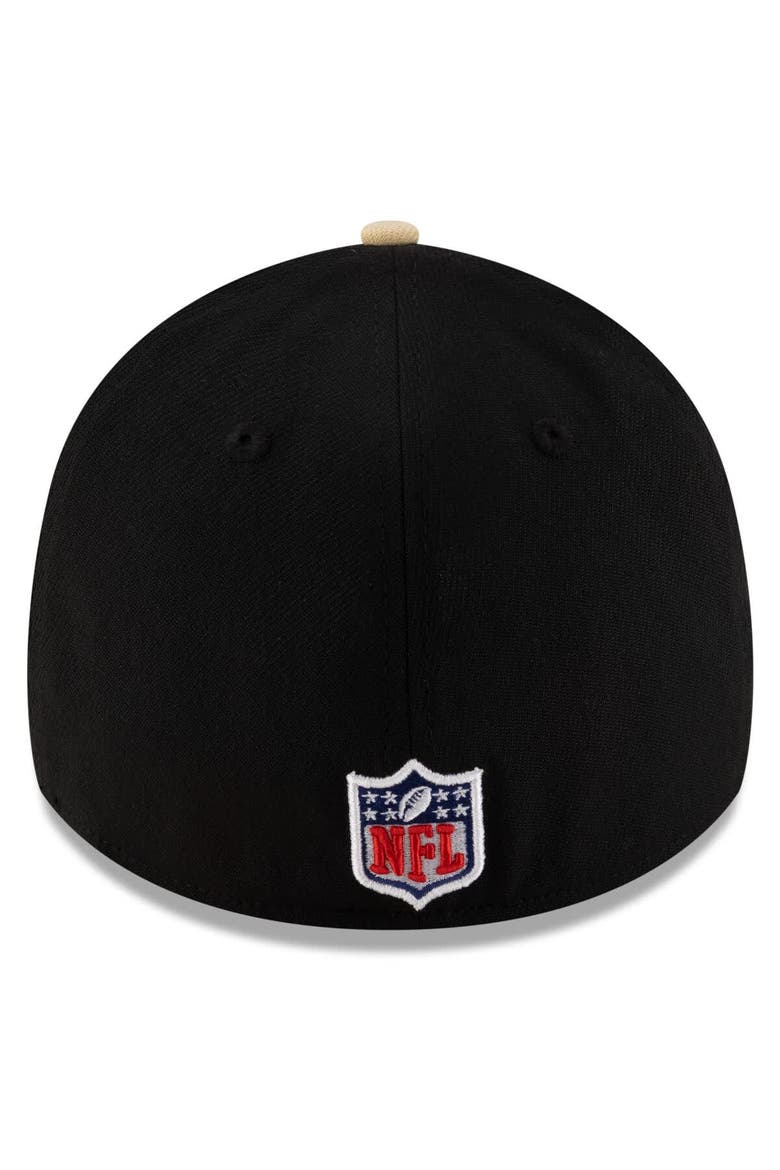 Men's New Era  Black/Gold New Orleans Saints 2025 NFL Draft 39THIRTY Flex Hat, Alternate, color, Black
