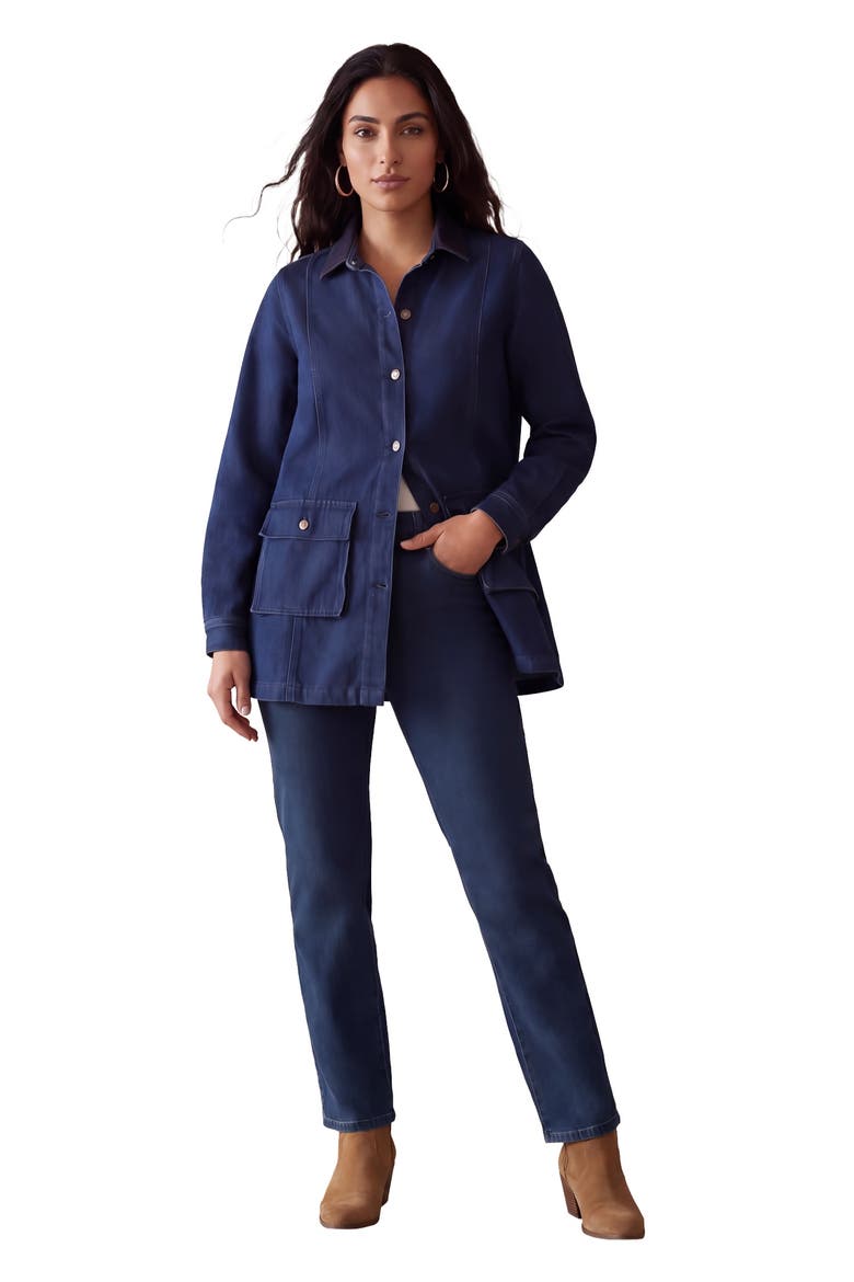 Classic Denim Barn Jacket, Main, color, INDIGO