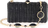 JUDITH LEIBER COUTURE Poppy Wicker Basket Clutch