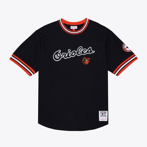 Men's Mitchell & Ness  Black Baltimore Orioles Wild Pitch Ringer T-Shirt