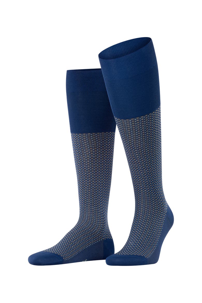 Uptown Tie Knee High Socks, Main, color, Royal Blue