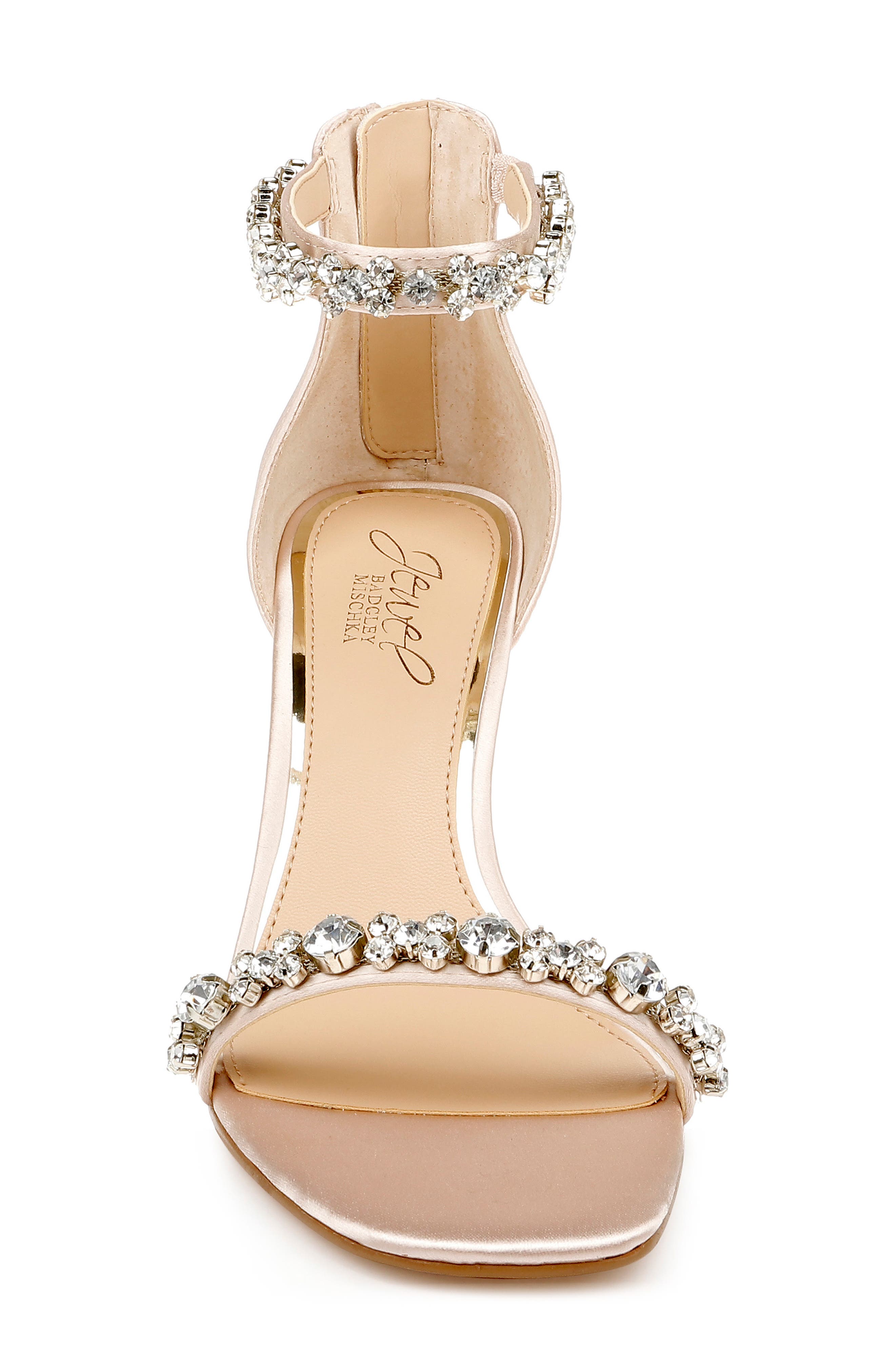 Jewel Badgley Mischka Dustyn Metallic Sandal, Alternate, color, Champagne