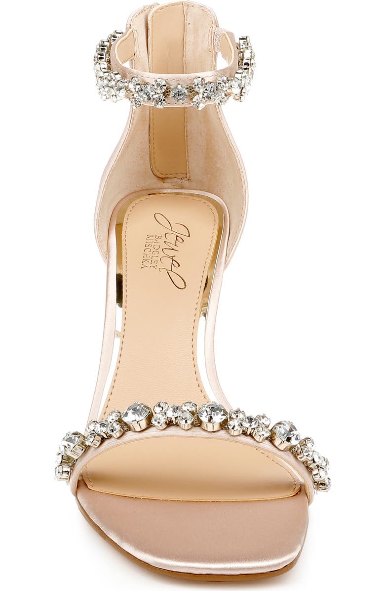 Jewel Badgley Mischka Dustyn Metallic Sandal, Alternate, color, Champagne