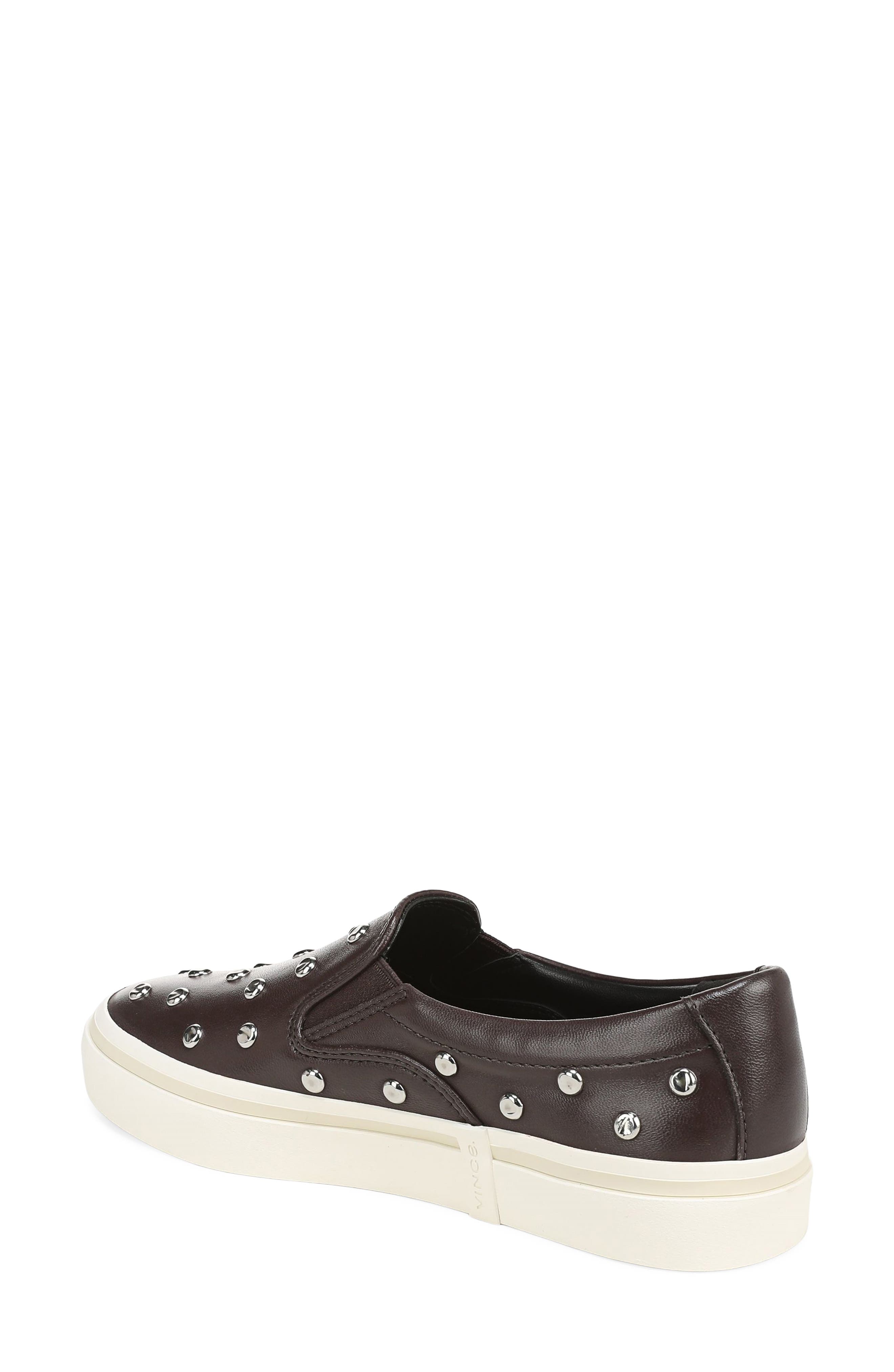 Blair Studded Slip On Sneaker, Alternate, color, DARK GANACHE