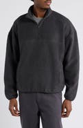 BP. Faux Shearling Quarter Zip Pullover