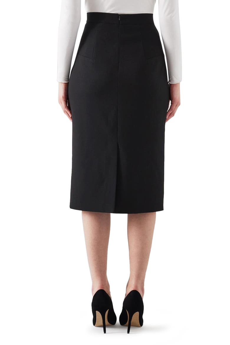 Folly Pencil Skirt, Alternate, color, BLACK