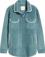 Thread & Supply Whipstitch Detail Polar Fleece Shirt Jacket