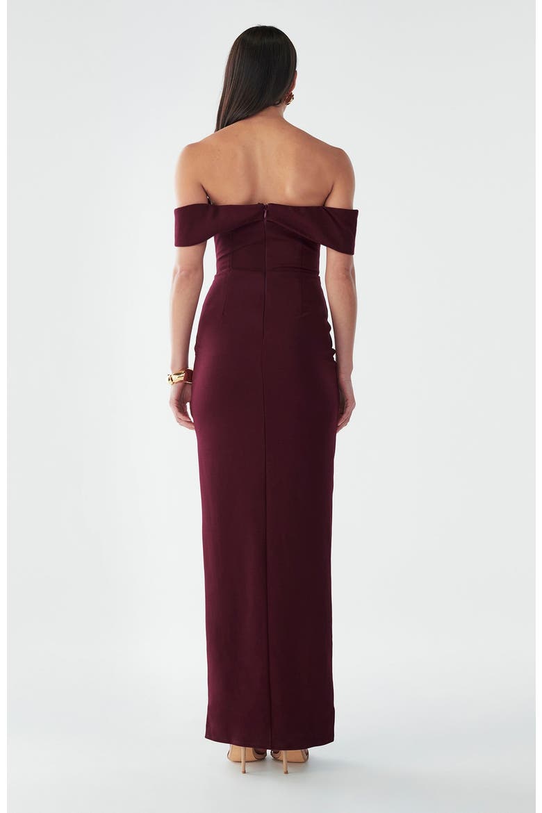 Serena Maxi Dress, Alternate, color, Burgundy