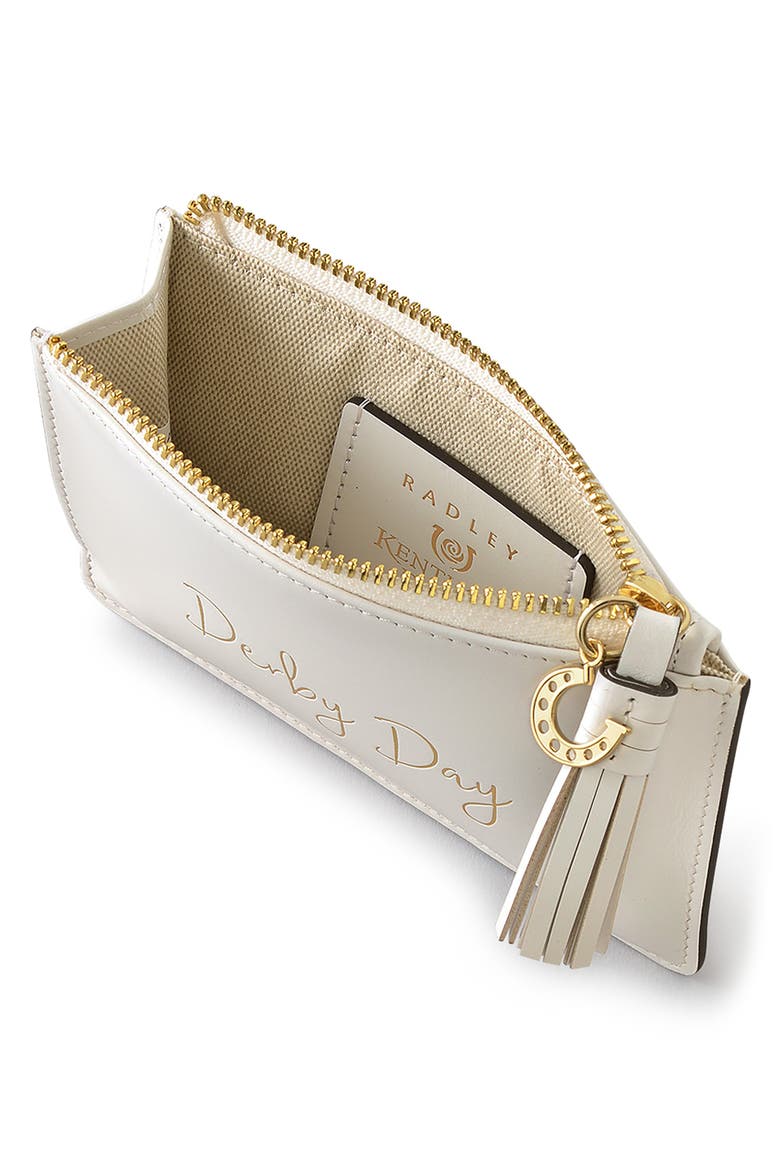 Small Kentucky Derby Zip Wallet, Alternate, color, CHALK