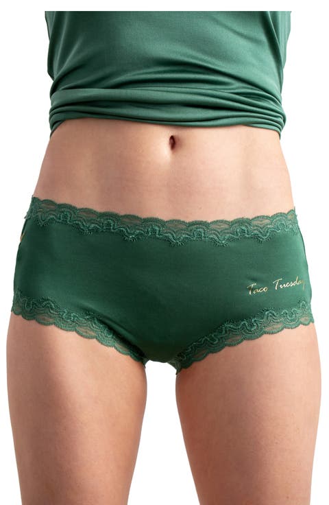 Days of the Week Silk Briefs (Regular & Plus Size)