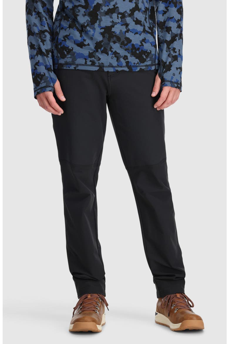 Fleece Lined Pants, Main, color, BLACK