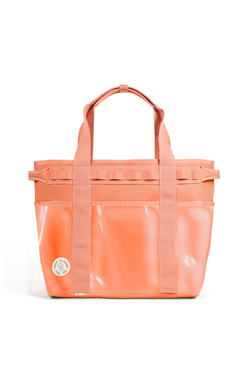 Baboon to the Moon Go-Tote Mega 40L, Main, color, Sunset Coral