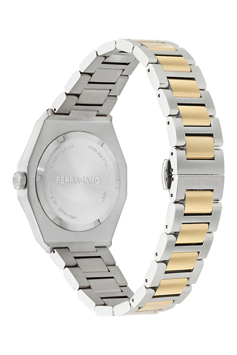 Edge Diamond Two-Tone Bracelet Watch, 40mm, Alternate, color, TWO TONE