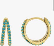 Erin McDermott Jewelry Double Turquoise Circle Hoops