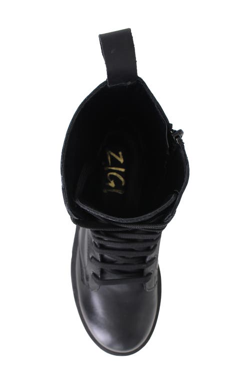 Zigi Alejandria Lug Sole Boot In Black