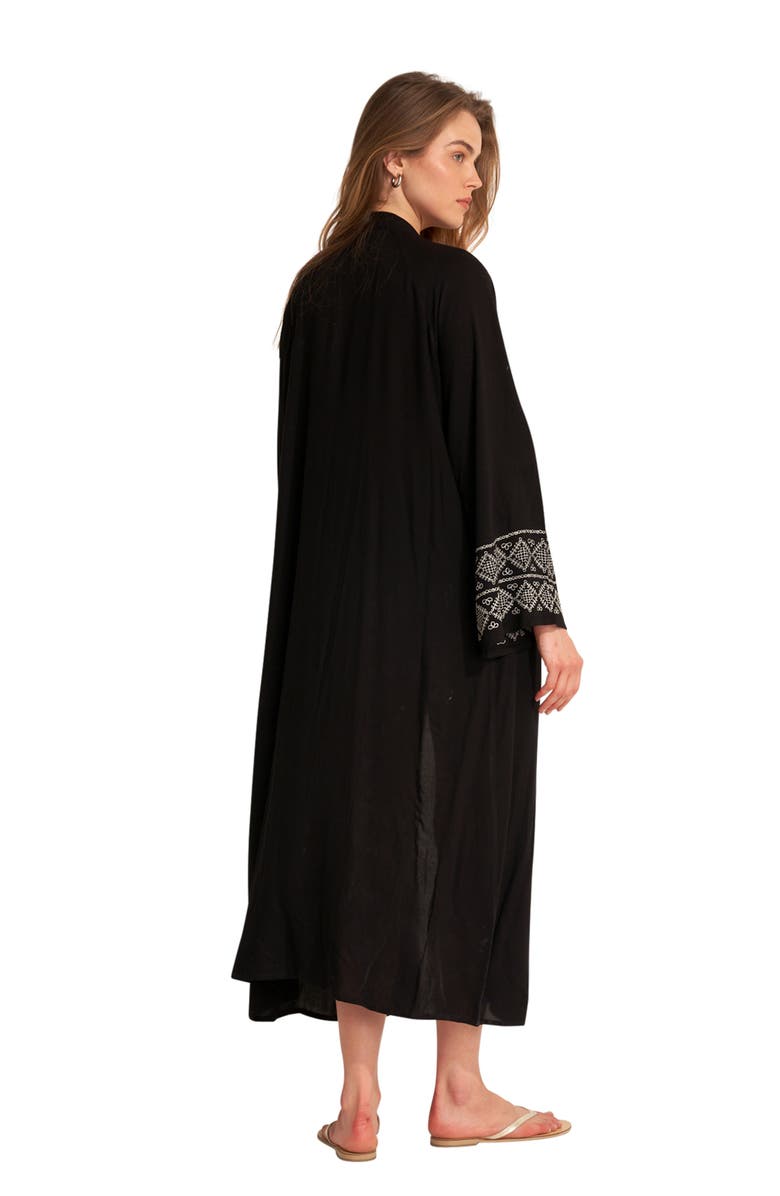 Gottex Beach Life Embroidered Swim Cover Up Top, Alternate, color, 