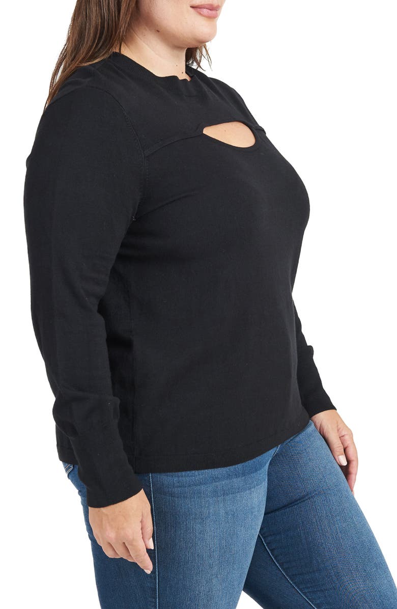 Daniel Rainn Front Cutout Sweater, Alternate, color, 