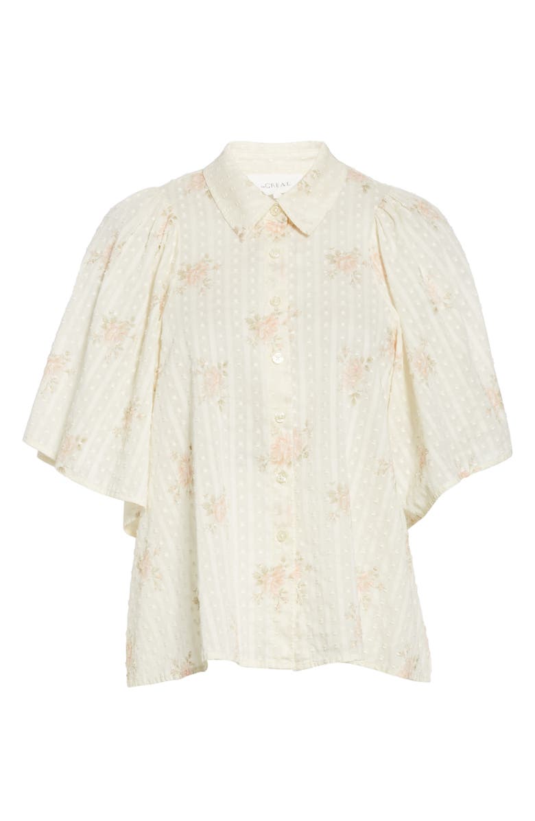 THE GREAT. The Butterfly Shirt, Alternate, color, 