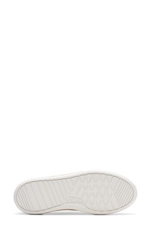 Clarks Hollyhock Leather Sneakers In White