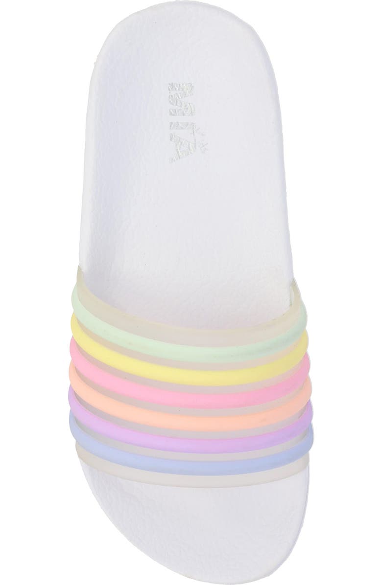MIA Kids' Jhilly Slide Sandal, Alternate, color, White Multi